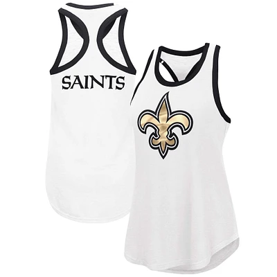 Débardeur G-III 4Her by Carl Banks pour femmes, blanc, New Orleans Saints Tater