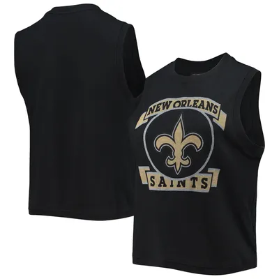 New Orleans Saints Junk Food Women's Rib Ranger Muscle Tank Top - Black