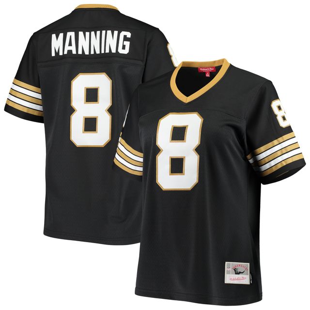 Maillot Mitchell & Ness Archie Manning noir New Orleans Saints 1979 Legacy Replica pour femme