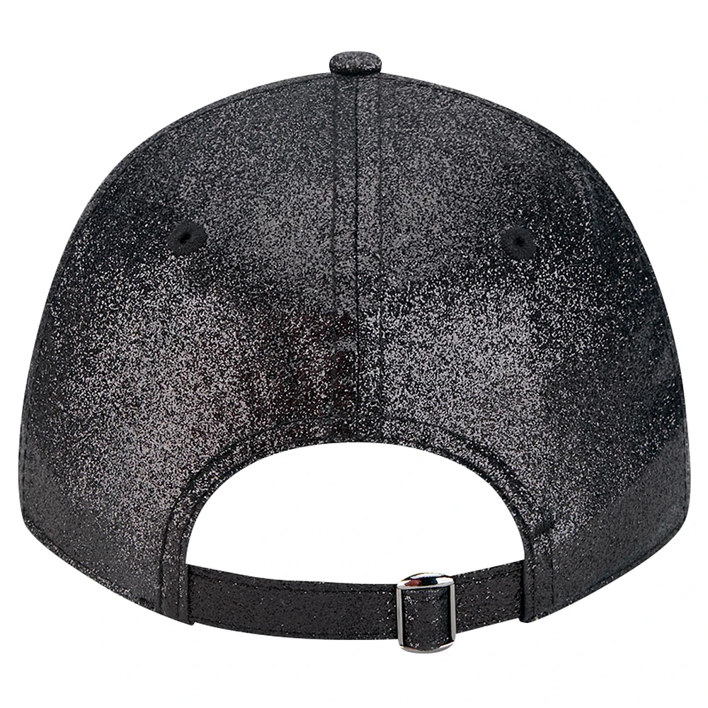 Women's New Era Black New Orleans Saints Sparkly 9FORTY Adjustable Hat