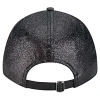 Women's New Era Black New Orleans Saints Sparkly 9FORTY Adjustable Hat