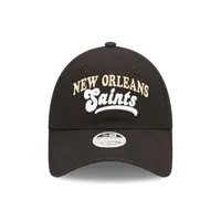 Women's New Era   Black New Orleans Saints Team Trucker 9FORTY Snapback Hat