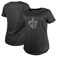 T-shirt New Era Charcoal Orleans Saints 2024 NFL Draft pour femme