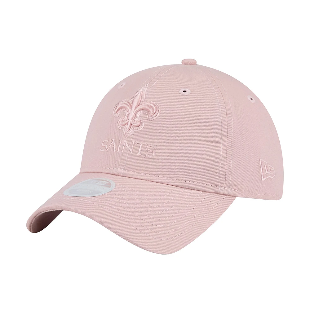 Women's New Era  Light Pink New Orleans Saints Main 9TWENTY Adjustable Hat Main 9TWENTY Adjustable Hat