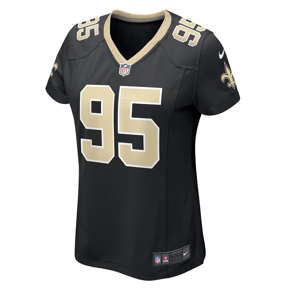 Women's Nike Albert Huggins Black New Orleans Saints Player Game Jersey