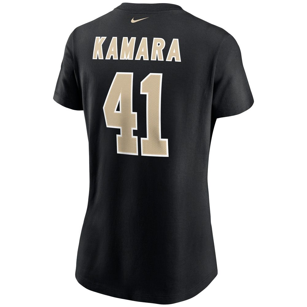 Nike Women's Nike Alvin Kamara Black New Orleans Saints Name & Number T- Shirt