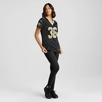 Maillot de match l'équipe Nike Anthony Johnson des Saints la Nouvelle-Orléans pour femme, noir