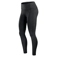 Women's Nike Black New Orleans Saints Edge Wordmark Performance Leggings