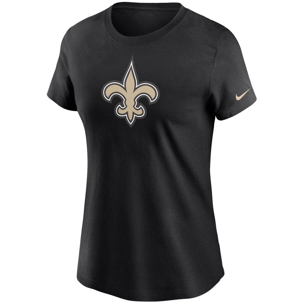 Women's Nike Black New Orleans Saints Logo Essential T-Shirt