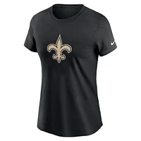 Women's Nike Black New Orleans Saints Primary Logo T-Shirt