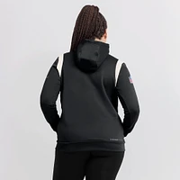 Women's Nike Black New Orleans Saints Sideline Stack Performance Pullover Hoodie