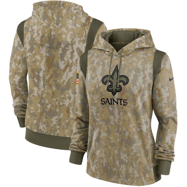 Nike Camo New Orleans Saints 2021 Salute To Service pour femme - Therma Performance Pullover Hoodie