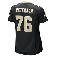 Maillot de match Nike Camron Peterson noir New Orleans Saints pour femme