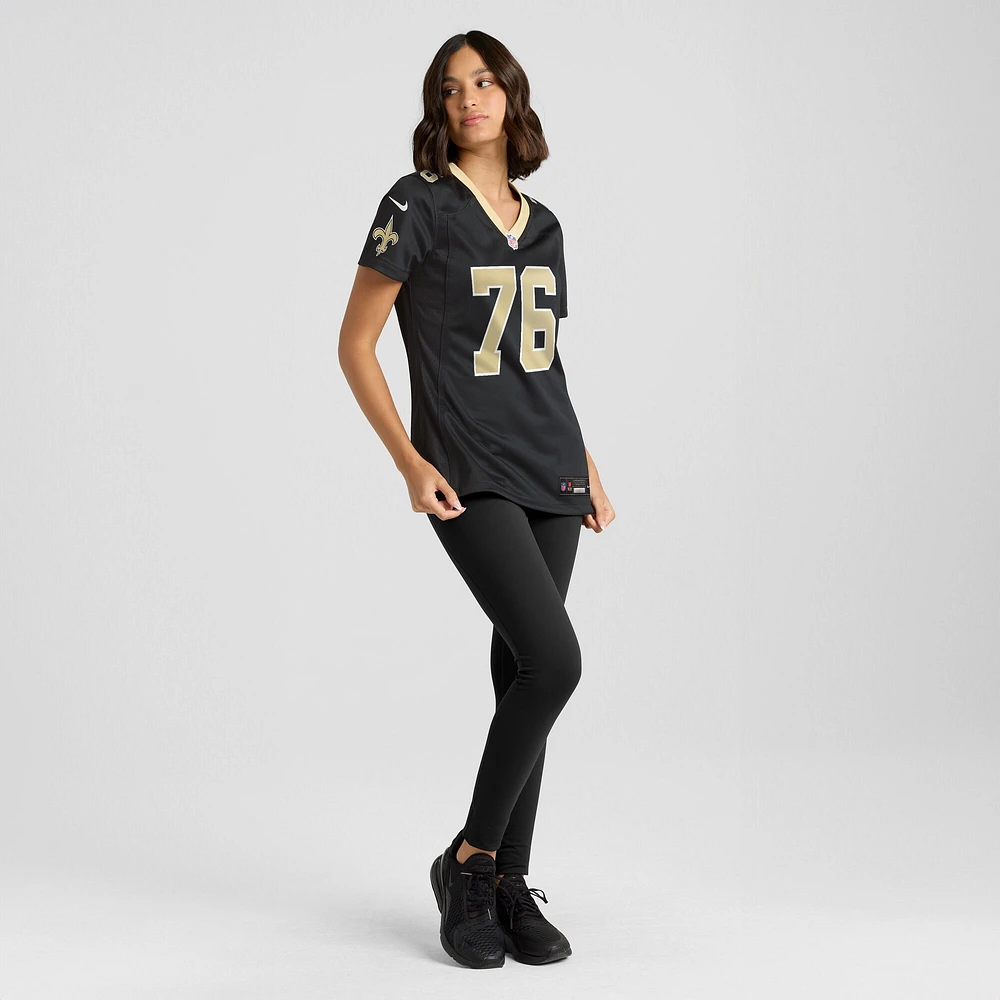 Maillot de match Nike Camron Peterson noir New Orleans Saints pour femme