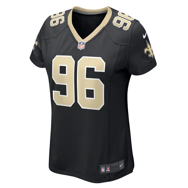 Maillot de match Nike Carl Granderson pour femmes, noir, New Orleans Saints