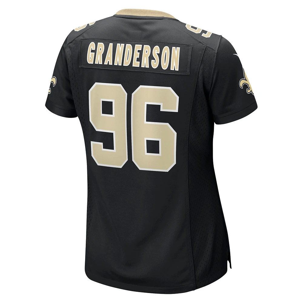 Women's Nike Carl Granderson Black New Orleans Saints Game Jersey