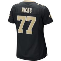 Women's Nike Carl Nicks Black New Orleans Saints Game Retired Player Jersey