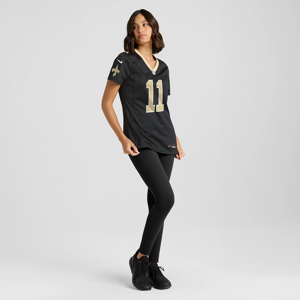 Maillot de match Nike Cedrick Wilson Jr. pour femme, noir, New Orleans Saints