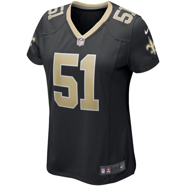 Maillot de match Nike Cesar Ruiz pour femmes, noir, New Orleans Saints