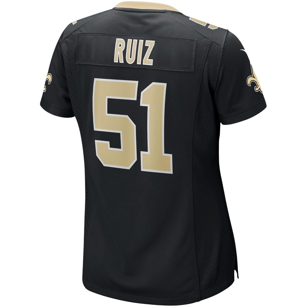 Women's Nike Cesar Ruiz Black New Orleans Saints Game Jersey