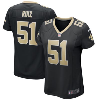 Women's Nike Cesar Ruiz Black New Orleans Saints Game Jersey