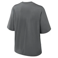 Women's Nike Charcoal New Orleans Saints Glory Arch Boxy T-Shirt