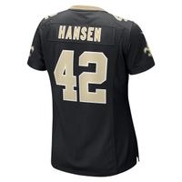 Women's Nike Chase Hansen Black New Orleans Saints Game Jersey