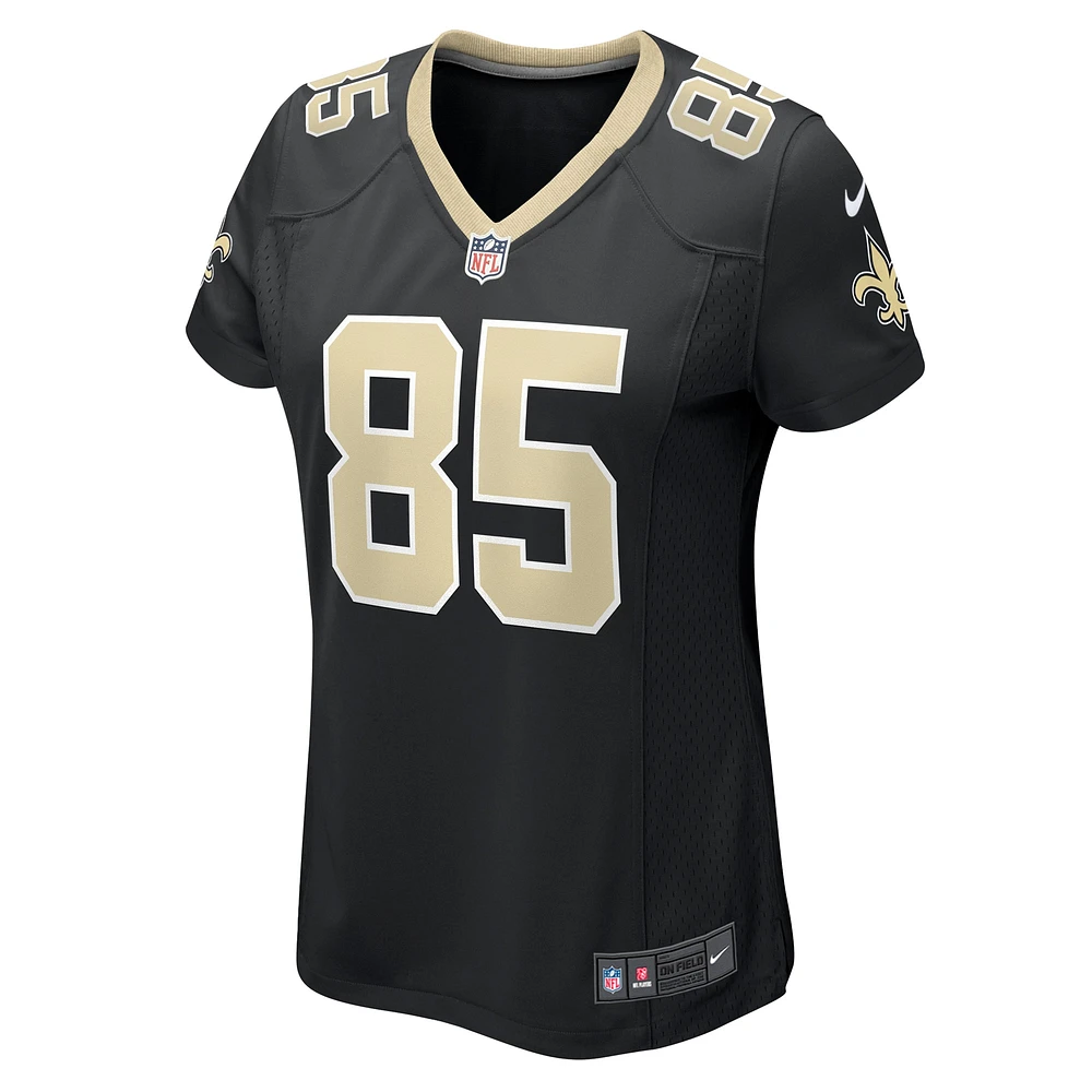 Maillot de match Nike Dallin Holker pour femme, noir, New Orleans Saints