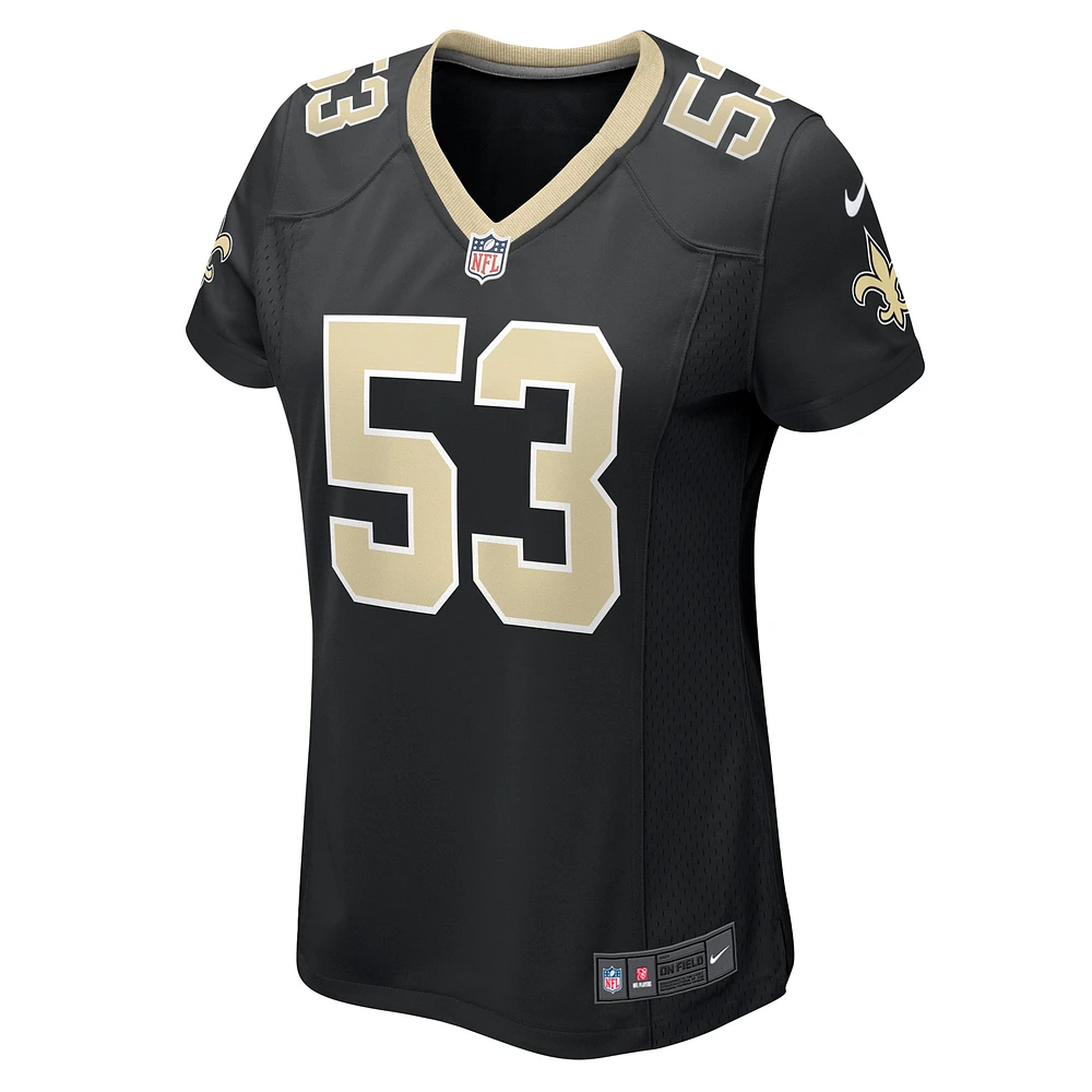 Maillot de match Nike Jaylan Ford noir New Orleans Saints pour femme