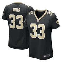 Maillot de match Nike Jordan Mims noir New Orleans Saints pour femme