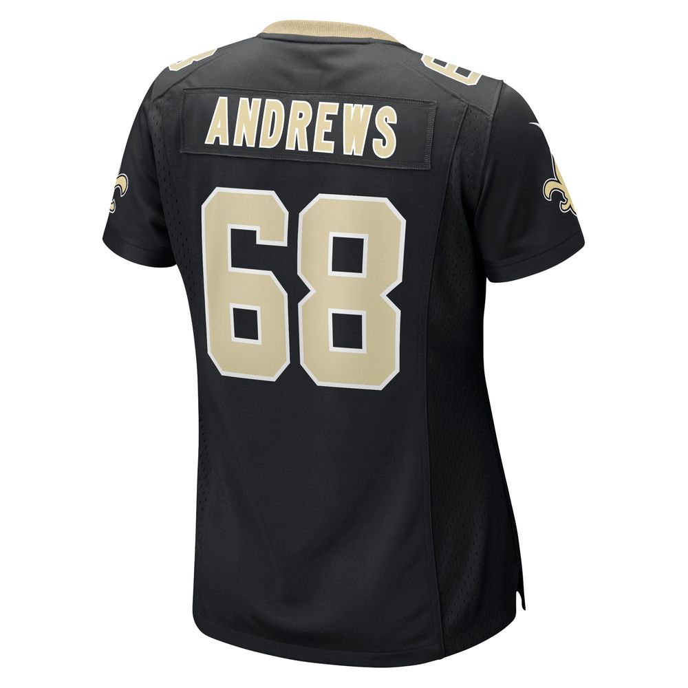 Women's Nike Josh Andrews Black New Orleans Saints Game Player Jersey