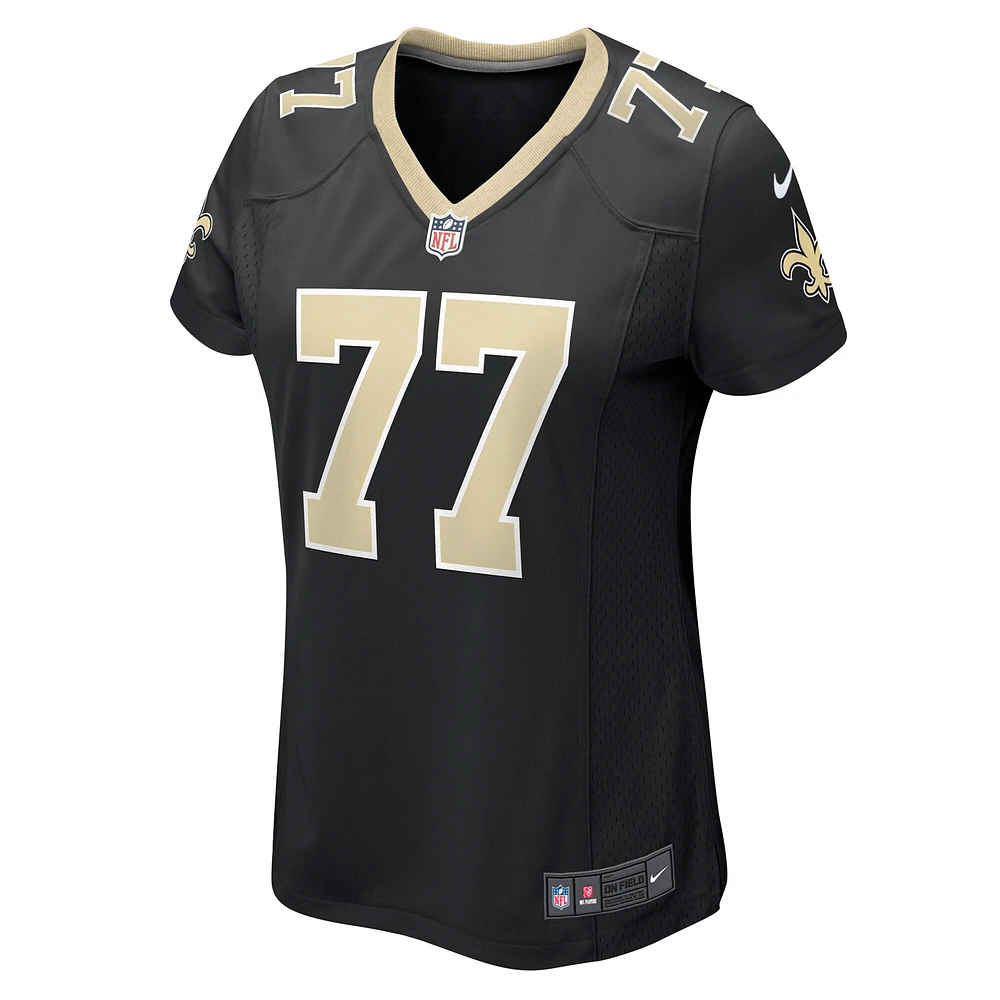 Maillot de match Nike Justin Herron pour femme, noir, New Orleans Saints