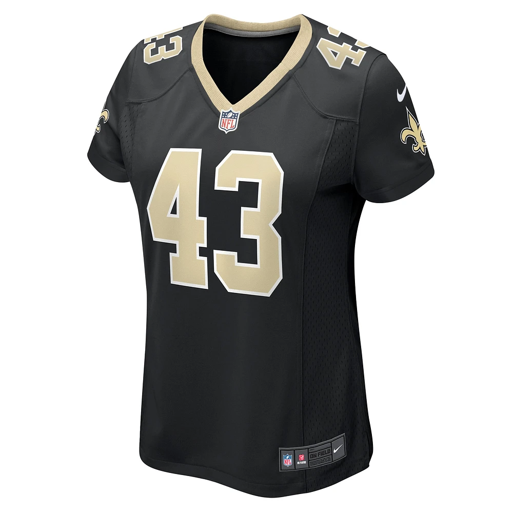 Maillot de match Nike Matthew Hayball pour femme, noir, New Orleans Saints