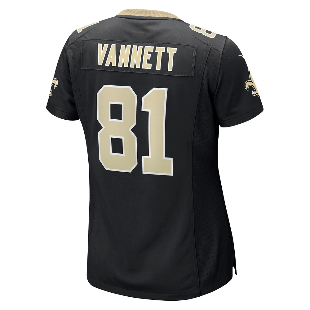 Women's Nike Nick Vannett Black New Orleans Saints Game Jersey