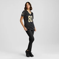 Maillot de match Nike Nick Vannett pour femmes, noir, New Orleans Saints