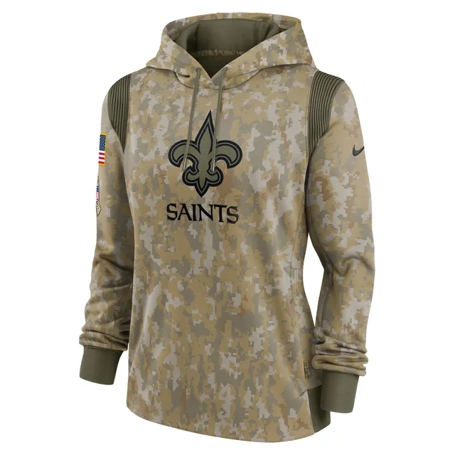 Nike New Orleans Saints Hoodie Mens Small Salute to Service Camo