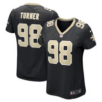 Women's Nike Payton Turner Black New Orleans Saints Game Jersey