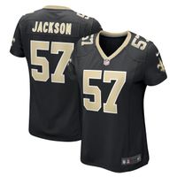 Women's Nike Rickey Jackson Black New Orleans Saints Retired Player Jersey