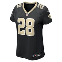 Maillot de match Nike Tre Herndon noir pour femme des New Orleans Saints