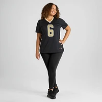 Maillot Nike Tyler Shough noir pour femme des Saints de la Nouvelle-Orléans