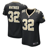 Maillot de joueur Nike Tyrann Mathieu noir des Saints la Nouvelle-Orléans pour femme