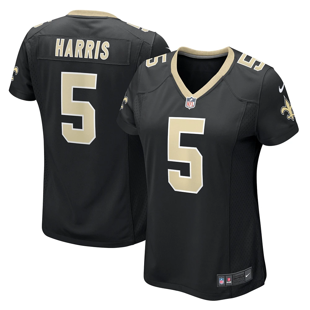 Women's Nike Will Harris  Black New Orleans Saints Game Jersey