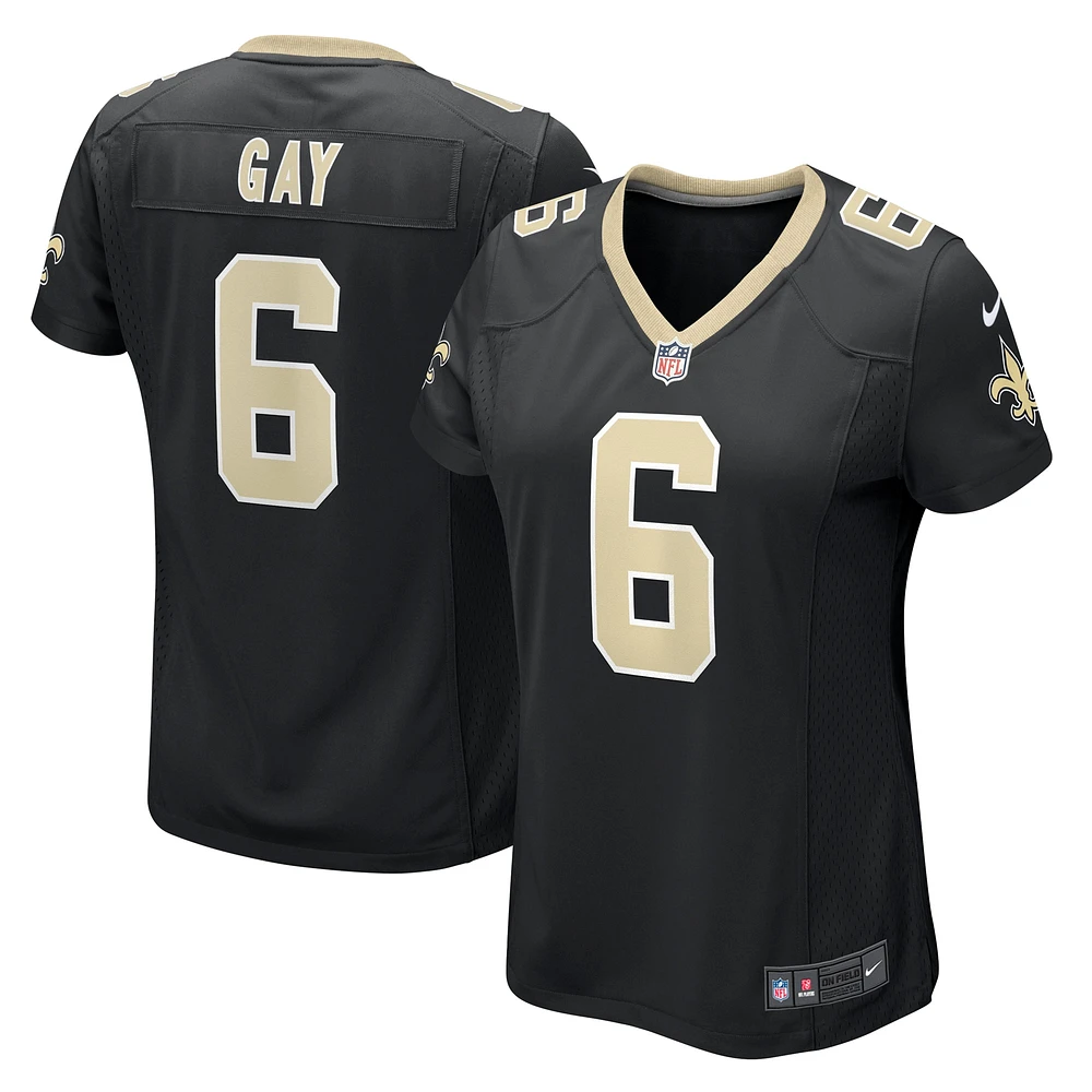 Women's Nike Willie Gay  Black New Orleans Saints Game Jersey