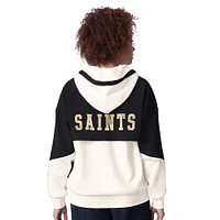 Sweat à capuche entièrement zippé Starter White New Orleans Saints Scrimmage pour femme