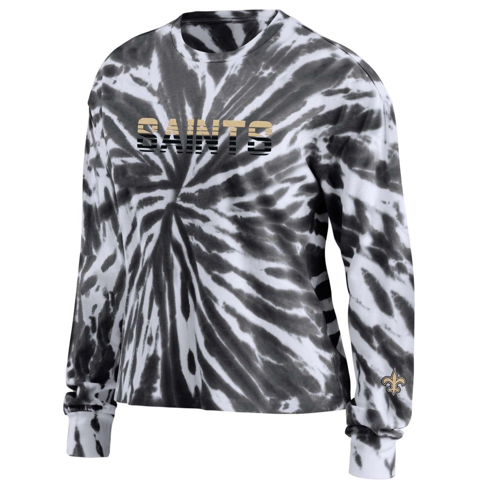 Lids New Orleans Saints Youth Team Tie-Dye T-Shirt - Black