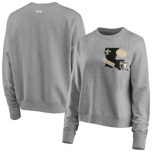 Women's WEAR by Erin Andrews White Philadelphia Eagles Oversized Pullover  Sweatshirt