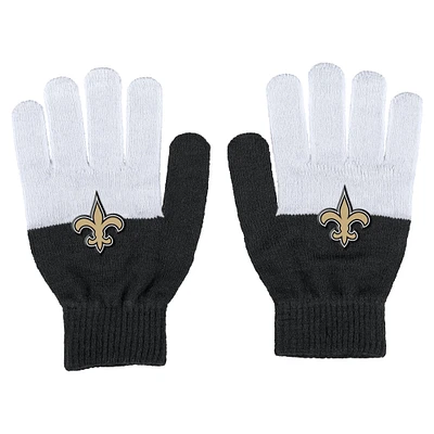 Gants à blocs de couleurs New Orleans Saints pour femmes WEAR by Erin Andrews