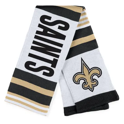 New Orleans Saints WEAR by Erin Andrews Women's Jacquard Striped Scarf