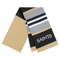 WEAR by Erin Andrews Ensemble gants et écharpe à rayures New Orleans Saints pour femmes