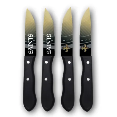 New Orleans Saints Woodrow 4-Piece Stainless Steel Steak Knife Set